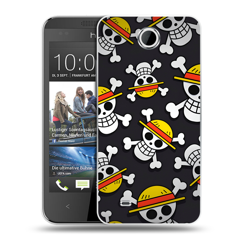 Силиконовый чехол на HTC Desire 300 с принтом One Piece Ван Пис Силиконовый чехол на HTC Desire 300 с принтом One Piece Ван Пис