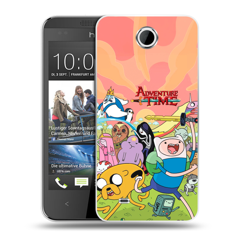 Силиконовый чехол на HTC Desire 300 с принтом Adventure time Время приключений Силиконовый чехол на HTC Desire 300 с принтом Adventure time Время приключений