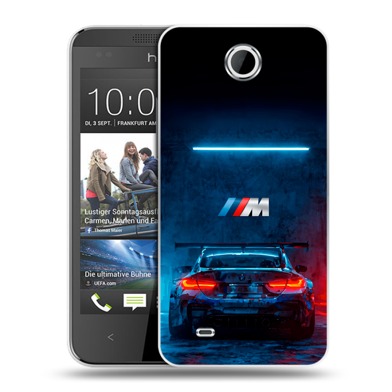 Силиконовый чехол на HTC Desire 300 с принтом BMW БМВ Силиконовый чехол на HTC Desire 300 с принтом BMW БМВ