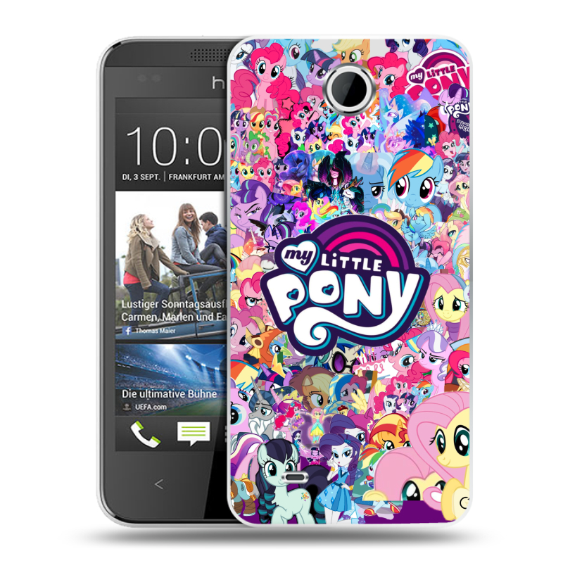 Силиконовый чехол на HTC Desire 300 с принтом My little pony Дружба чудо Силиконовый чехол на HTC Desire 300 с принтом My little pony Дружба чудо