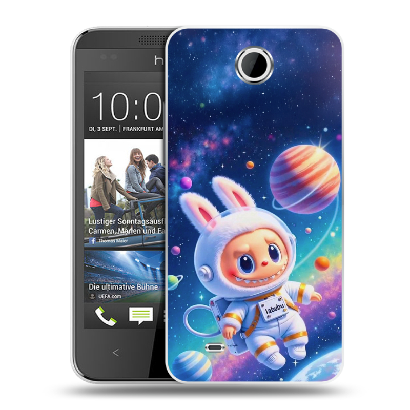 Силиконовый чехол на HTC Desire 300 с принтом Labubu Лабубу Силиконовый чехол на HTC Desire 300 с принтом Labubu Лабубу