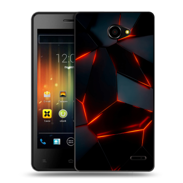 Пластиковый чехол на Fly IQ4403 Energie 3 с принтом Яркие абстракции Пластиковый чехол на Fly IQ4403 Energie 3 с принтом Яркие абстракции