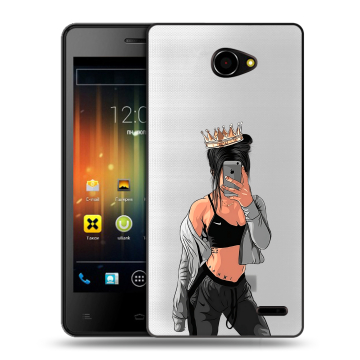Пластиковый чехол на Fly IQ4403 Energie 3 с принтом Женские принты Пластиковый чехол на Fly IQ4403 Energie 3 с принтом Женские принты