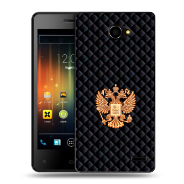 Пластиковый чехол на Fly Iq4403 Energie 3 с принтом Герб России принт Пластиковый чехол на Fly Iq4403 Energie 3 с принтом Герб России принт