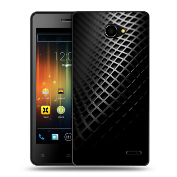 Пластиковый чехол на Fly Iq4403 Energie 3 с принтом Текстура металла Пластиковый чехол на Fly Iq4403 Energie 3 с принтом Текстура металла