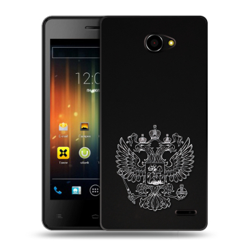 Пластиковый чехол на Fly Iq4403 Energie 3 с принтом Герб России