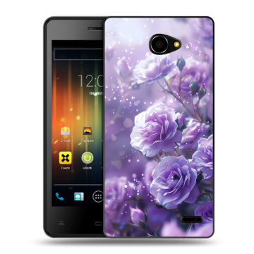 Пластиковый чехол на Fly Iq4403 Energie 3 с принтом Розы цветы