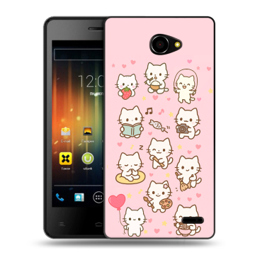 Пластиковый чехол на Fly Iq4403 Energie 3 с принтом Hello Kitty Хелоу Кити Пластиковый чехол на Fly Iq4403 Energie 3 с принтом Hello Kitty Хелоу Кити