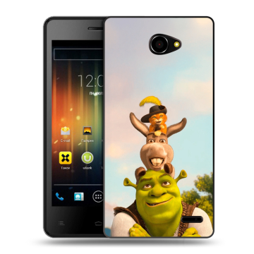 Пластиковый чехол на Fly Iq4403 Energie 3 с принтом Шрек Shrek