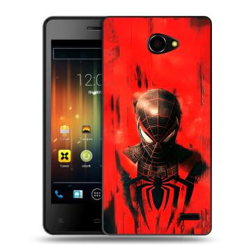Пластиковый чехол на Fly Iq4403 Energie 3 с принтом человек паук spiderman Пластиковый чехол на Fly Iq4403 Energie 3 с принтом человек паук spiderman