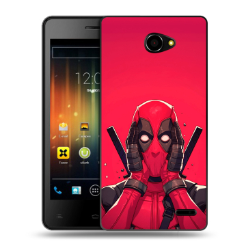 Пластиковый чехол на Fly Iq4403 Energie 3 с принтом Дедпул Deadpool Пластиковый чехол на Fly Iq4403 Energie 3 с принтом Дедпул Deadpool