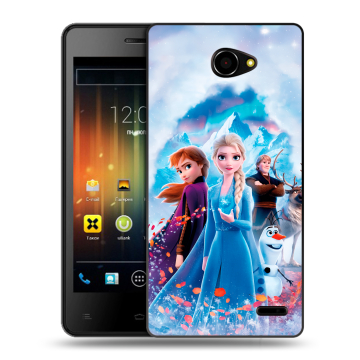 Пластиковый чехол на Fly Iq4403 Energie 3 с принтом Холодное сердце Frozen Пластиковый чехол на Fly Iq4403 Energie 3 с принтом Холодное сердце Frozen