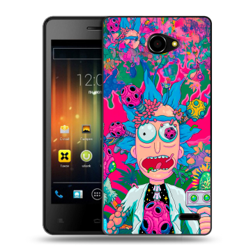 Пластиковый чехол на Fly Iq4403 Energie 3 с принтом Рик и Морти Rick Morty Пластиковый чехол на Fly Iq4403 Energie 3 с принтом Рик и Морти Rick Morty