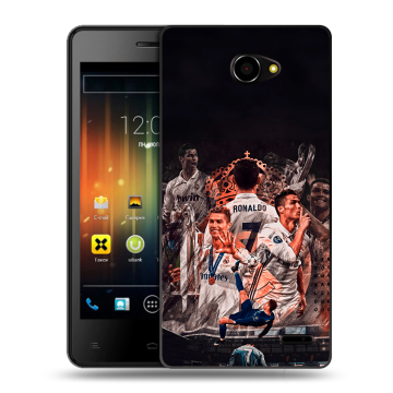 Пластиковый чехол на Fly Iq4403 Energie 3 с принтом Реал Роналдо Real Ronaldo