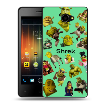 Пластиковый чехол на Fly Iq4403 Energie 3 с принтом Шрек Shrek