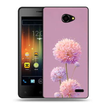 Пластиковый чехол на Fly Iq4403 Energie 3 с принтом Цветы