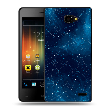 Пластиковый чехол на Fly Iq4403 Energie 3 с принтом Космос звезды