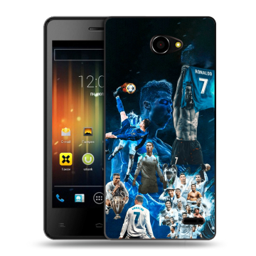 Пластиковый чехол на Fly Iq4403 Energie 3 с принтом Реал Роналдо