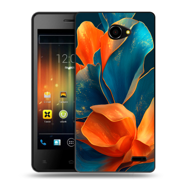 Пластиковый чехол на Fly Iq4403 Energie 3 с принтом Цветы
