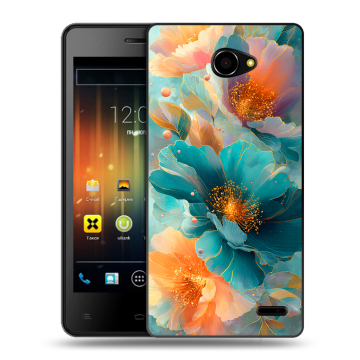 Пластиковый чехол на Fly Iq4403 Energie 3 с принтом Цветы
