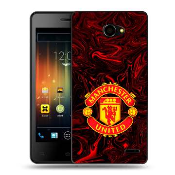 Пластиковый чехол на Fly Iq4403 Energie 3 с принтом Manchester United