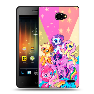 Пластиковый чехол на Fly Iq4403 Energie 3 с принтом My little pony Дружба чудо Пластиковый чехол на Fly Iq4403 Energie 3 с принтом My little pony Дружба чудо