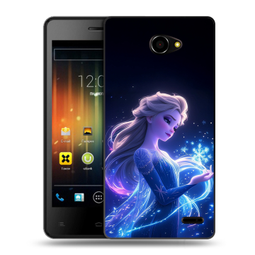 Пластиковый чехол на Fly Iq4403 Energie 3 с принтом Холодное сердце Frozen Пластиковый чехол на Fly Iq4403 Energie 3 с принтом Холодное сердце Frozen