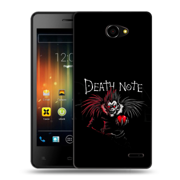 Пластиковый чехол на Fly Iq4403 Energie 3 с принтом Death note Тетрадь смерти Пластиковый чехол на Fly Iq4403 Energie 3 с принтом Death note Тетрадь смерти
