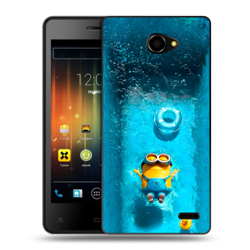 Пластиковый чехол на Fly Iq4403 Energie 3 с принтом Миньоны