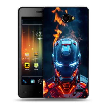 Пластиковый чехол на Fly Iq4403 Energie 3 с принтом IronMan Железный человек Пластиковый чехол на Fly Iq4403 Energie 3 с принтом IronMan Железный человек