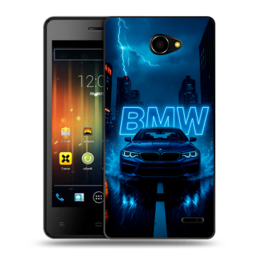 Пластиковый чехол на Fly Iq4403 Energie 3 с принтом BMW БМВ Пластиковый чехол на Fly Iq4403 Energie 3 с принтом BMW БМВ