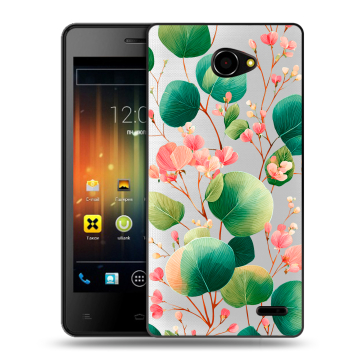 Пластиковый чехол на Fly Iq4403 Energie 3 с принтом женский