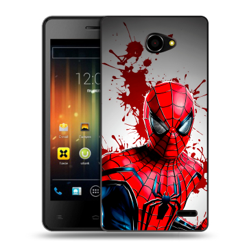 Пластиковый чехол на Fly Iq4403 Energie 3 с принтом Spiderman Человек паук Пластиковый чехол на Fly Iq4403 Energie 3 с принтом Spiderman Человек паук