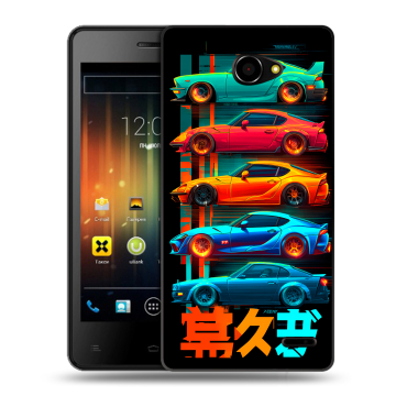 Пластиковый чехол на Fly Iq4403 Energie 3 с принтом машины тачки
