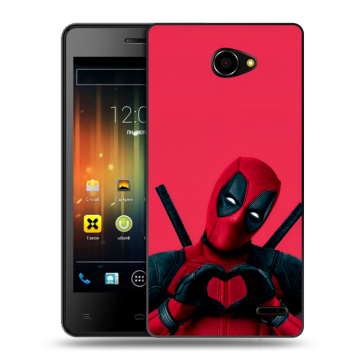 Пластиковый чехол на Fly Iq4403 Energie 3 с принтом Дедпул Deadpool Пластиковый чехол на Fly Iq4403 Energie 3 с принтом Дедпул Deadpool