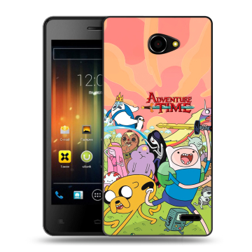 Пластиковый чехол на Fly Iq4403 Energie 3 с принтом Adventure time Время приключений
