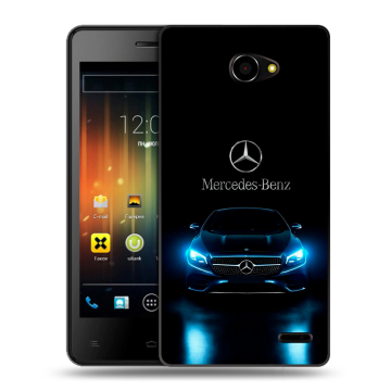 Пластиковый чехол на Fly Iq4403 Energie 3 с принтом Mercedes Мерседес