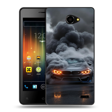 Пластиковый чехол на Fly Iq4403 Energie 3 с принтом BMW БМВ