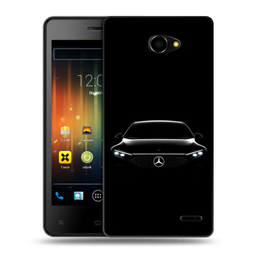 Пластиковый чехол на Fly Iq4403 Energie 3 с принтом Mercedes Мерседес Пластиковый чехол на Fly Iq4403 Energie 3 с принтом Mercedes Мерседес