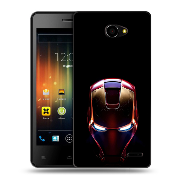 Пластиковый чехол на Fly Iq4403 Energie 3 с принтом IronMan Железный человек Пластиковый чехол на Fly Iq4403 Energie 3 с принтом IronMan Железный человек