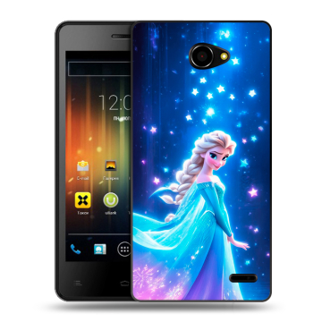 Пластиковый чехол на Fly Iq4403 Energie 3 с принтом Холодное сердце Frozen Пластиковый чехол на Fly Iq4403 Energie 3 с принтом Холодное сердце Frozen