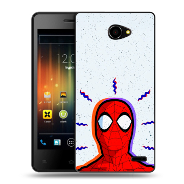 Пластиковый чехол на Fly Iq4403 Energie 3 с принтом Spiderman Человек паук