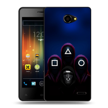 Пластиковый чехол на Fly Iq4403 Energie 3 с принтом Игра Кальмара