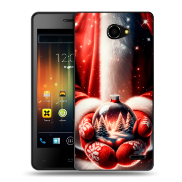 Пластиковый чехол на Fly Iq4403 Energie 3 с принтом Новый год
