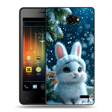 Пластиковый чехол на Fly Iq4403 Energie 3 с принтом Новый год