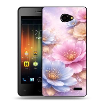 Пластиковый чехол на Fly Iq4403 Energie 3 с принтом женский Пластиковый чехол на Fly Iq4403 Energie 3 с принтом женский