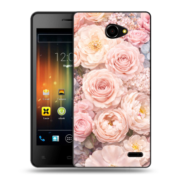 Пластиковый чехол на Fly Iq4403 Energie 3 с принтом женский Пластиковый чехол на Fly Iq4403 Energie 3 с принтом женский