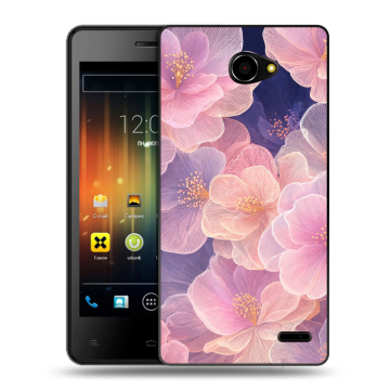 Пластиковый чехол на Fly Iq4403 Energie 3 с принтом женский