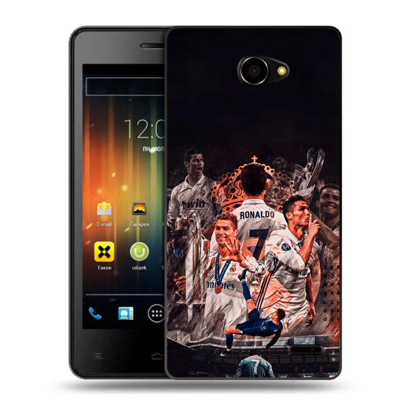 Пластиковый чехол на Fly Iq4403 Energie 3 с принтом Реал Роналдо Real Ronaldo Пластиковый чехол на Fly Iq4403 Energie 3 с принтом Реал Роналдо Real Ronaldo