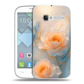 Пластиковый чехол на Alcatel One Touch Pop C5 с принтом Женский